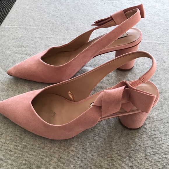 Zara ballet pink mules with bow - Picture 3 of 7